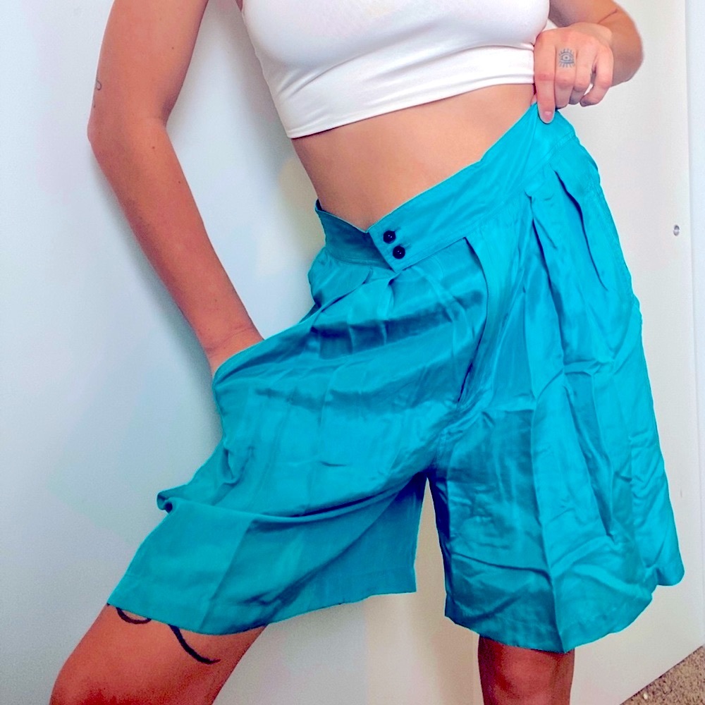 Vintage 100% Silk New York Studio Shorts
